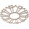Ekena Millwork Augustus Wood Fretwork Pierced Ceiling Medallion, Red Oak, 18"OD x 6 3/8"ID x 1/4"T CMWP18X18X0250AURO - alternate 3